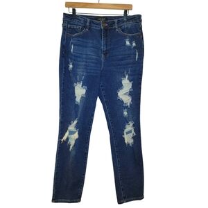 Judy Blue, Jeans, Boyfriend Fit, Distressed, Stretch, Women's sz 13/31, L- 40.5